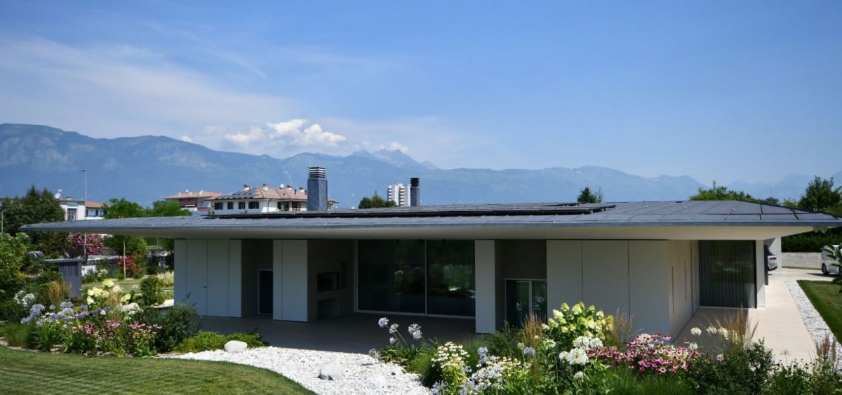 Villa con impianto fotovoltaico realizzato da Biscontin e Marcon srl